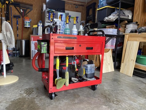 Drawer service cart red - 30",