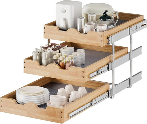 Tier pull out cabinet - out,