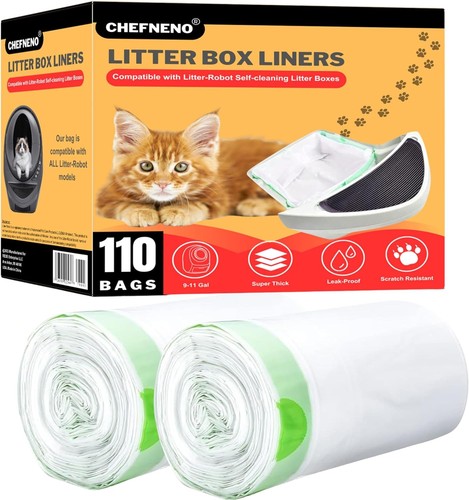 Cat litter box liner bags - cat,