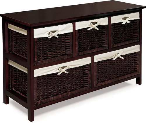 Five drawer nursery storage - five,